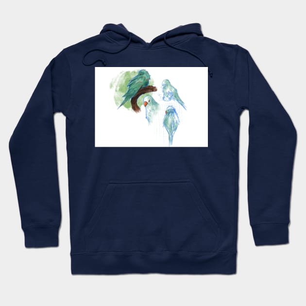 Parrots Hoodie by Emmademoizelllle